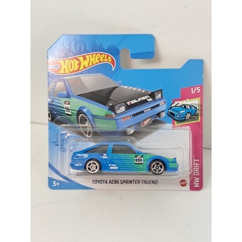Hot Wheels 1:64 Toyota AE86 Sprinter Trueno blue